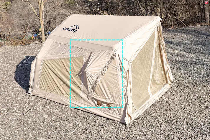 ソロでも存在感！ベストナと連結できるcoodyエアテントYUSTONA
